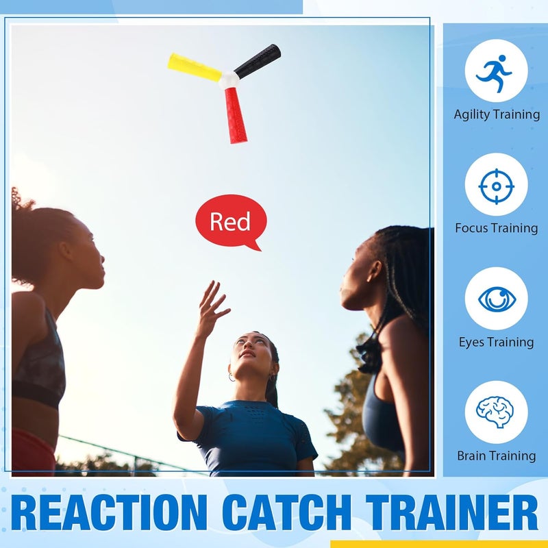 Arrowbash 3 Pack Hand Eye Coordination Trainer Reaction Catch Trainer Hand Speed Reflex Challenge EVA Foam Reaction Ball Set for Football Basketball Baseball Team Sports, Reflex Agility Training - Image 4